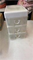 Small Organization bin with 3 drawers