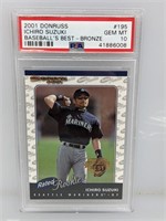 2001 Donruss BB Ichiro Suzuki Rookie Bronze PSA 10