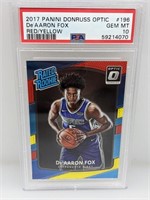 2017 Optic Deaaron Fox Red Yellow Rated RC PSA 10