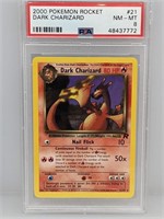 2000 Pokemon Team Rocket Dark Charizard PSA 8