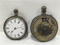 Two Swiss Made .800 SILVER Pocket Watch Cases.