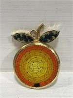 Made in Italy Micro Mosaic floral pendant. 28MM