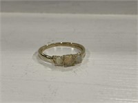 14 kt Gold (585) Opal Ring Size 5 1/2