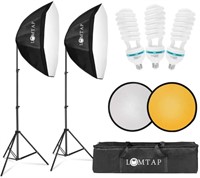LOMTAP Softbox Lighting Kit 2 Photo Studio Lightin