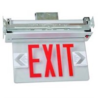 Recessed Mount Edge Lit Led Exit Sign