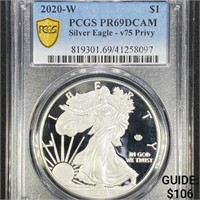 2020-W $1 Silver Eagle - v75 Privy PCGS -