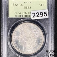 1882-CC Morgan Silver Dollar PCGS - MS63
