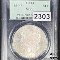 1880-S Morgan Silver Dollar PCGS - MS65