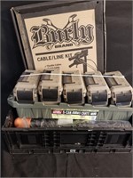 Mens Lot / Home Goods with 5 Can Ammo Crates