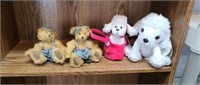 2 Russ Berrie & Co. Small teddy bears and two