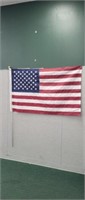 American flag with aluminum Pole mama 36x 16,
