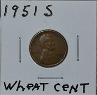 1951 S Wheat Cent