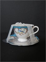 Grace's Teaware Teal Bird Tea Cup and Saucer