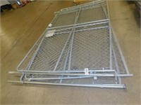 3 Chain Link Temp Fence Panels 10'Lx6'H