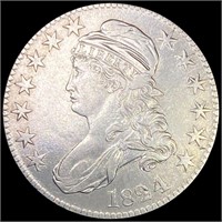 1824/4 Capped Bust Half Dollar CLOSELY