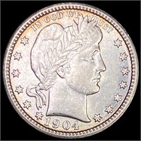 1904 Barber Quarter CLOSELY UNCIRCULATED