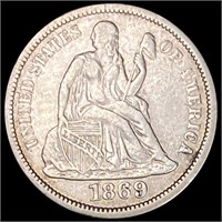 1869 Seated Liberty Dime UNCIRCULATED