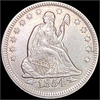 1854 'Arrows' Seated Liberty Quarter UNCIRCULATED