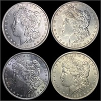 (4) 1887-8 Morgan Silver Dollar UNCIRCULATED