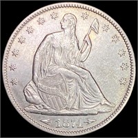 1874 'Arrows' Seated Liberty Half Dollar