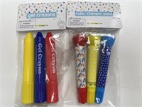 Gel Crayons & Roller Stamper Pens