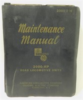 Vintage Alco Locomotive 2000HP Maintenance Manual