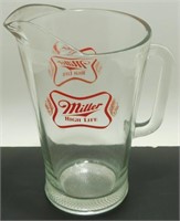 * Miller High Life Beer Pitcher - Glass