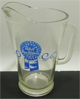 * Pabst Blue Ribbon Glass Beer Pitcher