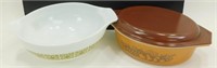 * 2 Pyrex Pieces: One 2.5 qt Casserole Dish with