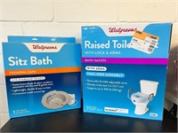 Used in box sitz bath & raised toilet seat