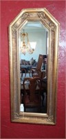 Beveled Wall Mirror in Gilt Frame