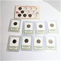 US WWII Silver Nickels & Early Jefferson