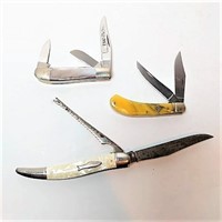 Selection of Folding Pocket Knives Lot of 3