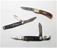 Three Old Folding Pocket Knives Lot of 3