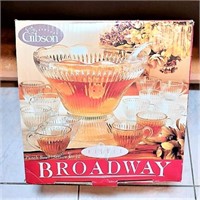 Gibson Broadway Punch Bowl Service for 12