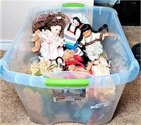 Collection of Dolls and Stuffed Toys