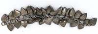 Sterling Silver Puff Heart Charm Bracelet