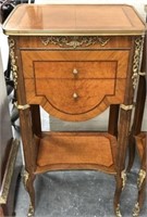 French 2 Drawer Nightstand