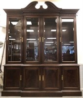 Drexel Federal Style Lighted China Cabinet