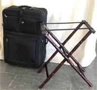 Protocol Suitcase and Luggage Stand