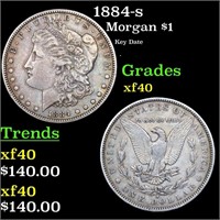 1884-s Morgan Dollar $1 Grades xf