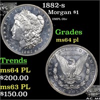 1882-s Morgan Dollar $1 Grades Choice Unc PL