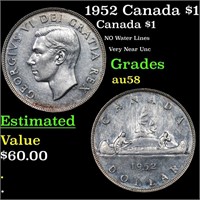 1952 Canada $1 KM-46 Grades Choice AU/BU Slider