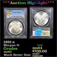 ***Auction Highlight*** PCGS 1891-s Morgan Dollar