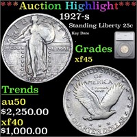 ***Auction Highlight*** 1927-s Standing Liberty Qu
