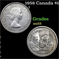 1958 Canada $1 Grades Select AU