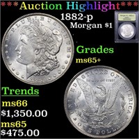 ***Auction Highlight*** 1882-p Morgan Dollar $1 Gr