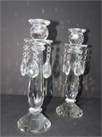 Shannon Crystal Candle Holders set