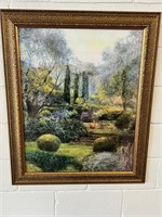 Framed garden art 36 in x 31 in