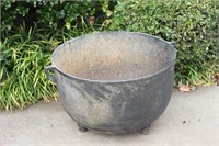 Large Antique Cast Iron Cauldron Pot